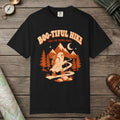 Black color unisex graphic t-shirt with "Boo-tiful Hike" design