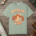 Bay color unisex graphic t-shirt with "Boo-tiful Hike" design