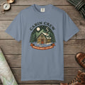 Blue Jean color unisex graphic t-shirt with "Cabin Crew" design