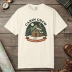 Ivory color unisex graphic t-shirt with "Cabin Crew" design