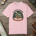 Blossom color unisex graphic t-shirt with "Cabin Crew" design