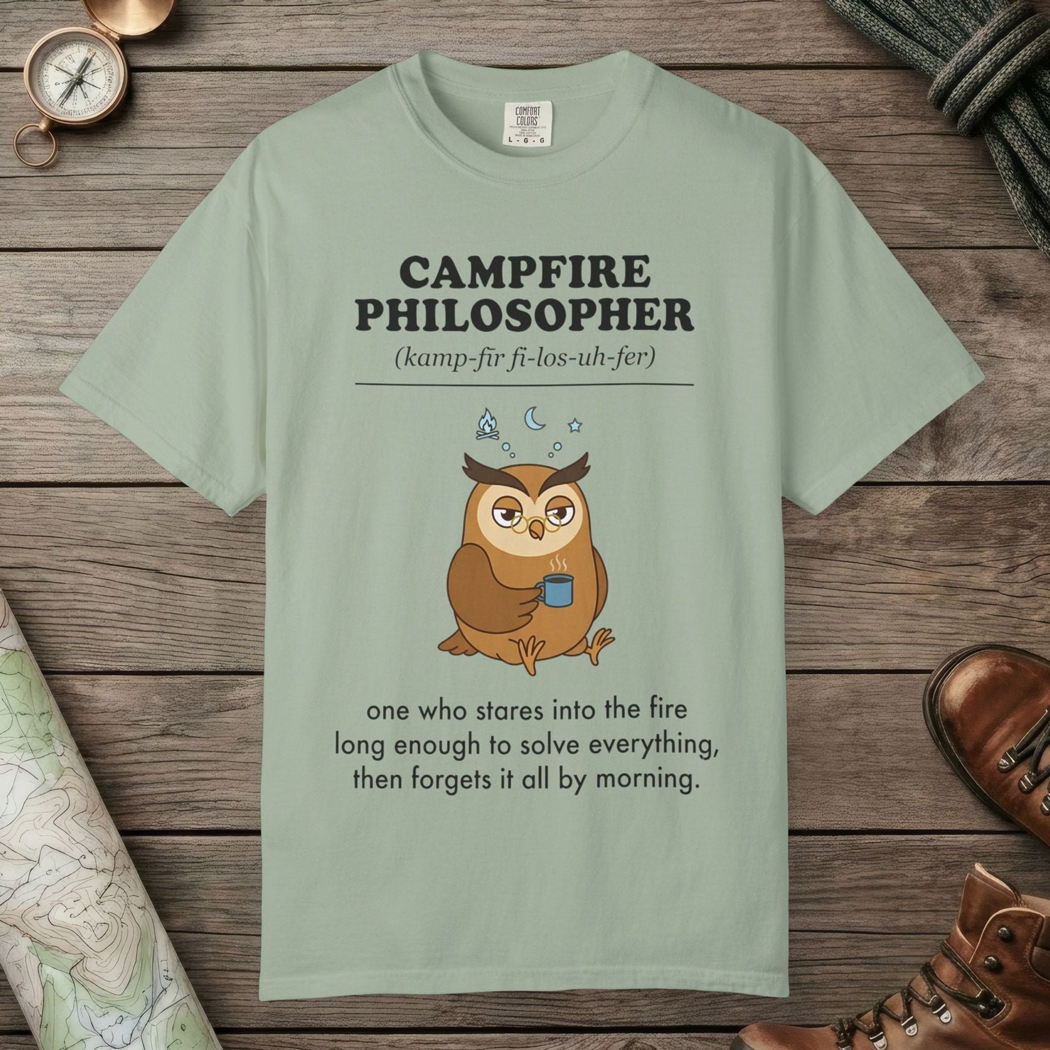 Campfire Philosopher Definition T-Shirt