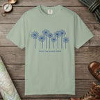 Bay color unisex graphic t-shirt with "Daisy Field" design