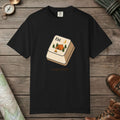 Black color unisex graphic t-shirt with "Escape Outside" design