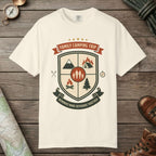 Ivory color unisex graphic t-shirt with "Family Camping Trip" design
