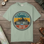 Bay color unisex graphic t-shirt with "It's Another Half Mile" design
