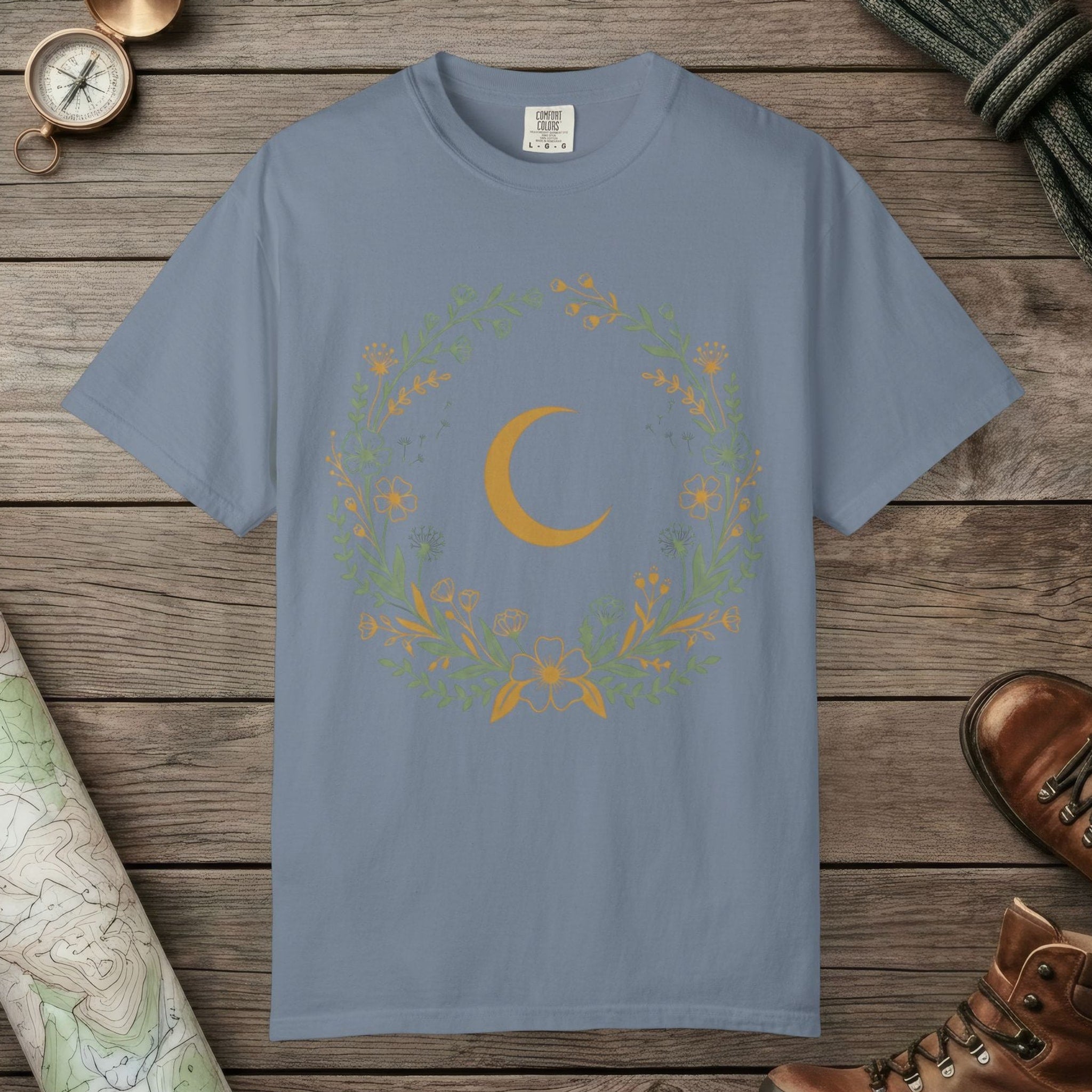 Moon & Wildflower Wreath T-Shirt