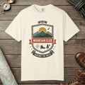 Ivory color unisex graphic t-shirt with "Mountain Club" design