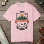 Blossom color unisex graphic t-shirt with "Mountain Club" design