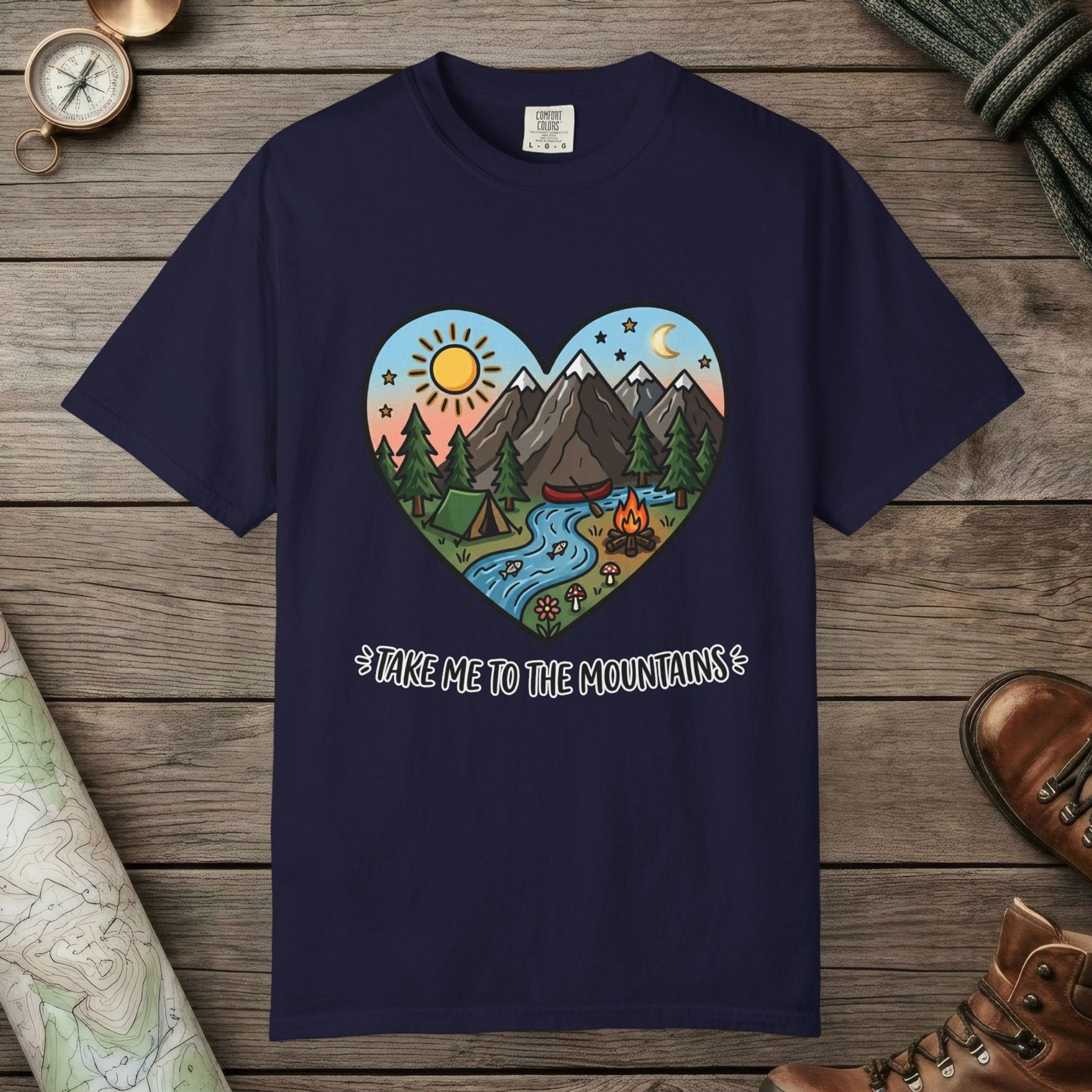 Mountains Hearts T-Shirt