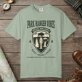 Bay color unisex graphic t-shirt with "Park Ranger Vibes" design
