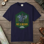 True Navy color unisex graphic t-shirt with "Passing Encouraged" design