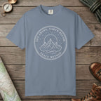 Blue Jean color unisex graphic t-shirt with "Peace Within" design