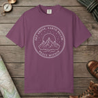 Berry color unisex graphic t-shirt with "Peace Within" design