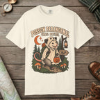 Ivory color unisex graphic t-shirt with "Possum Paranormal" design
