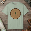 Bay color unisex graphic t-shirt with "Stump Of Life" design