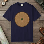 True Navy color unisex graphic t-shirt with "Stump Of Life" design