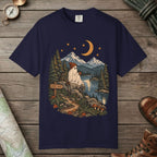 True Navy color unisex graphic t-shirt with "Summit Spirit" design