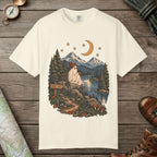 Ivory color unisex graphic t-shirt with "Summit Spirit" design