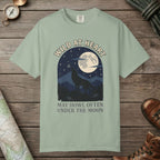 Bay color unisex graphic t-shirt with "Wild At Heart" design