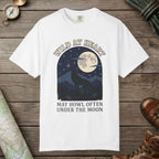 White color unisex graphic t-shirt with "Wild At Heart" design