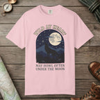 Blossom color unisex graphic t-shirt with "Wild At Heart" design