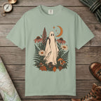 Bay color unisex graphic t-shirt with "Wildflower Wraith" design