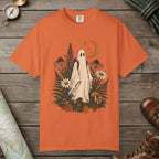 Burnt Orange color unisex graphic t-shirt with "Wildflower Wraith" design